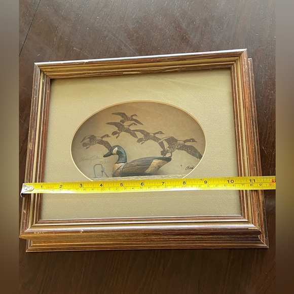 Chris Leiter Carved Wood Duck Decoy Signed & Numbered Shadowbox Art - Picture 8 of 14